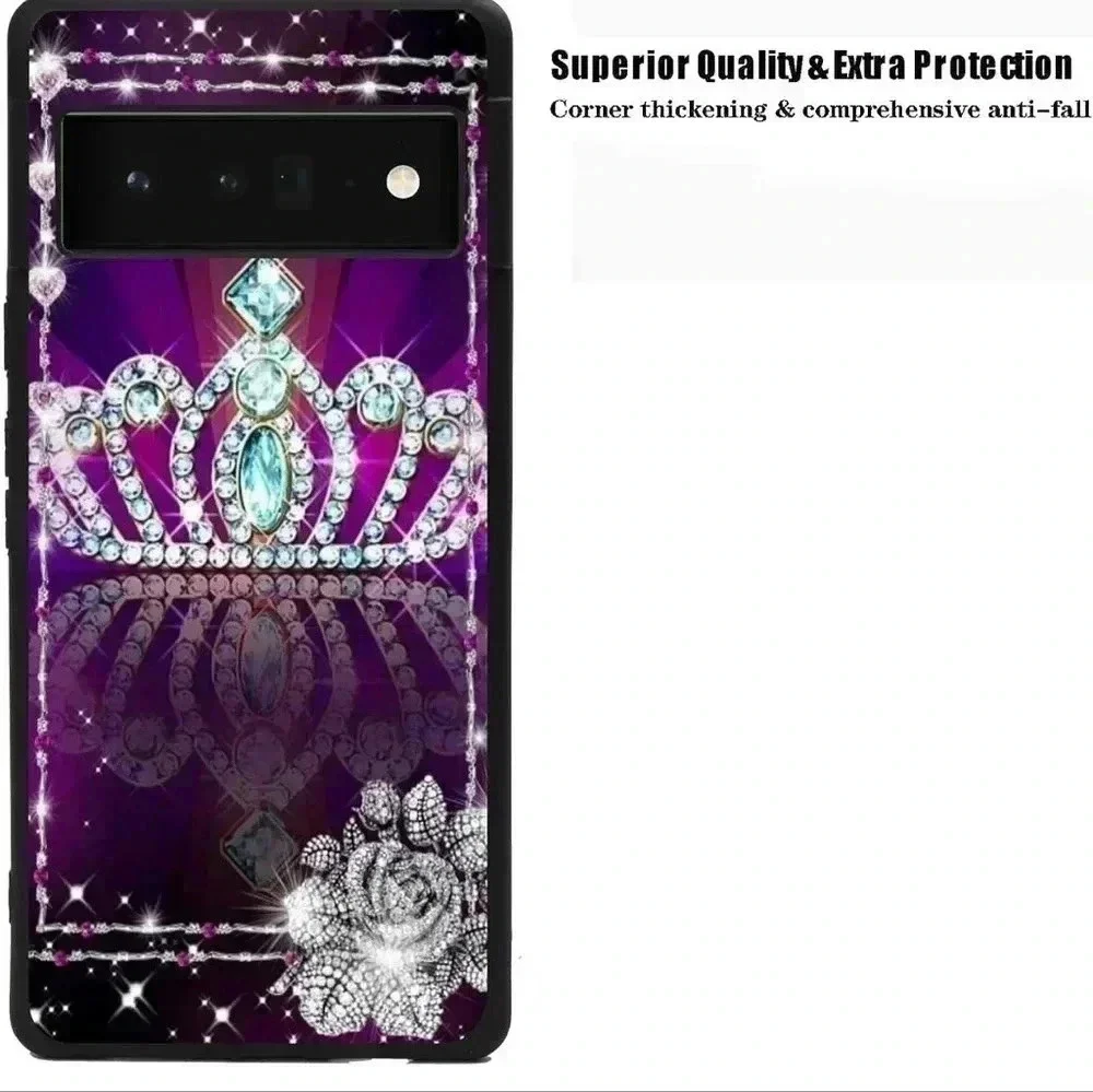 Google Pixel 6 Pro Case-Princess Crown (NWT)